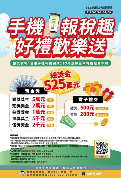 手機報稅獎項
